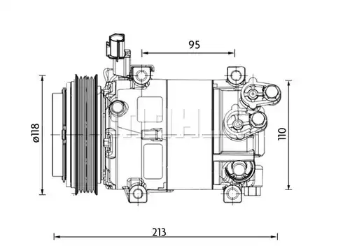 компресор за климатик MAHLE ACP 1468 000P