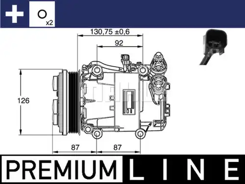 компресор за климатик MAHLE ACP 54 000P