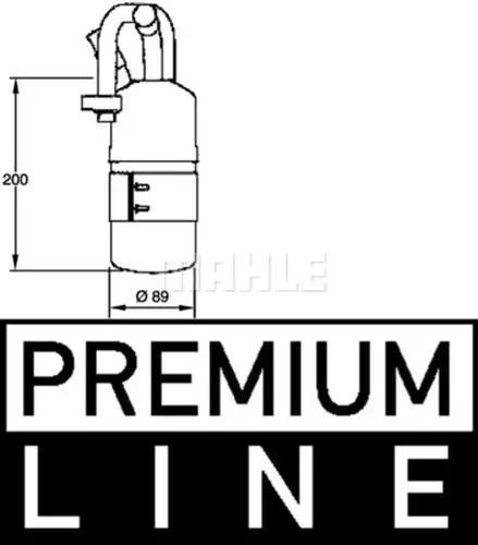 изсушител, климатизация MAHLE AD 282 000P