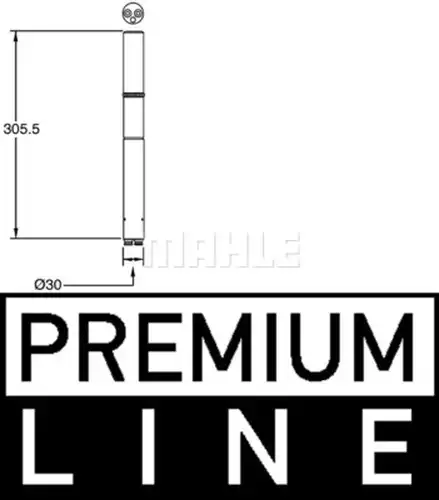 изсушител, климатизация MAHLE AD 284 000P