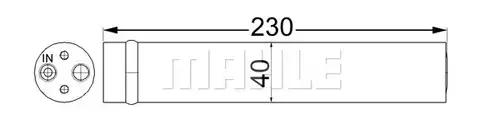изсушител, климатизация MAHLE AD 63 000S