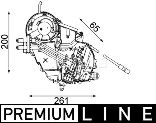 изпарител, климатична система MAHLE AE 75 000P