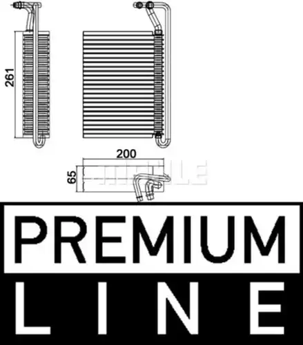 изпарител, климатична система MAHLE AE 84 000P