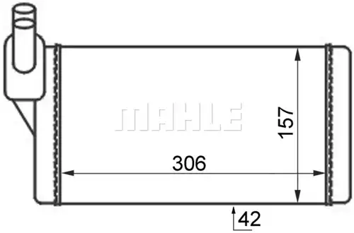 топлообменник, отопление на вътрешното пространство MAHLE AH 47 000S