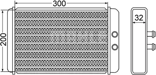 топлообменник, отопление на вътрешното пространство MAHLE AH 61 000S