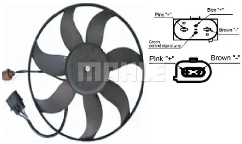 вентилатор, охлаждане на двигателя MAHLE CFF 187 001S
