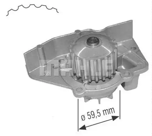 водна помпа, охлаждане на двигателя MAHLE CP 91 000S