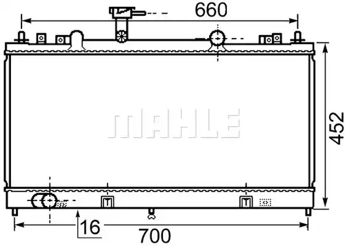 воден радиатор MAHLE CR 1021 000S