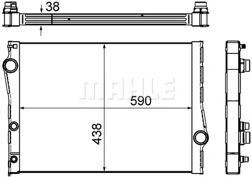 воден радиатор MAHLE CR 1049 000S