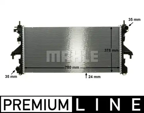 воден радиатор MAHLE CR 1068 000P