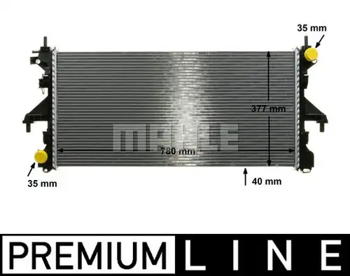 воден радиатор MAHLE CR 1069 000P
