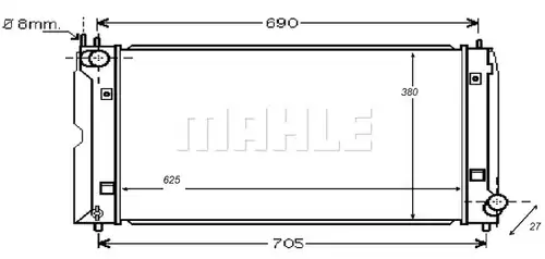 воден радиатор MAHLE CR 1079 000S