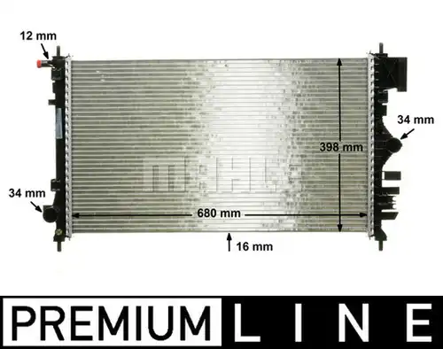 воден радиатор MAHLE CR 1097 000P