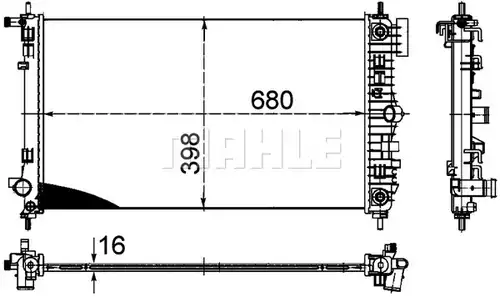 воден радиатор MAHLE CR 1098 000P