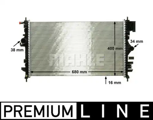 воден радиатор MAHLE CR 1099 000P