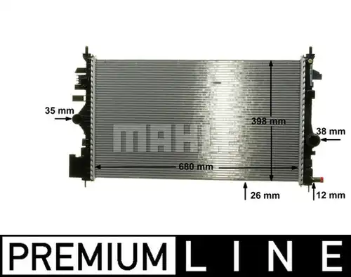 воден радиатор MAHLE CR 1102 000P