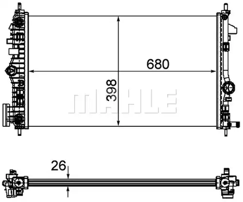воден радиатор MAHLE CR 1103 000P