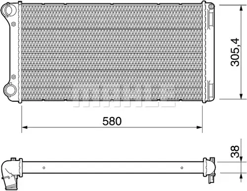воден радиатор MAHLE CR 1109 000P
