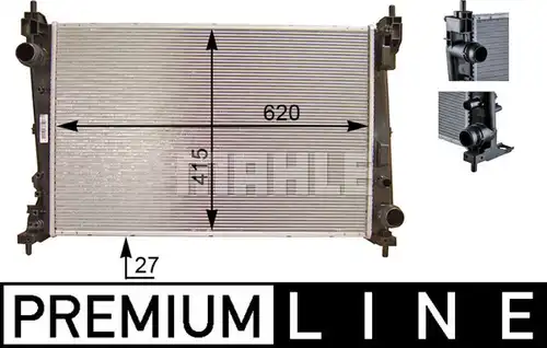 воден радиатор MAHLE CR 1112 000P
