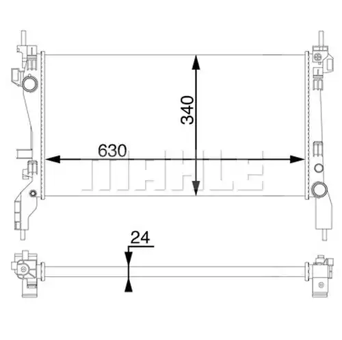 воден радиатор MAHLE CR 1122 000S