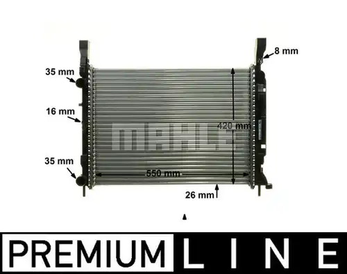 воден радиатор MAHLE CR 1157 000P