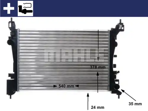 воден радиатор MAHLE CR 1182 000S