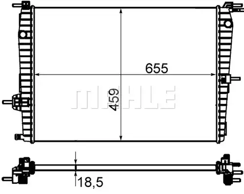 воден радиатор MAHLE CR 1197 000P