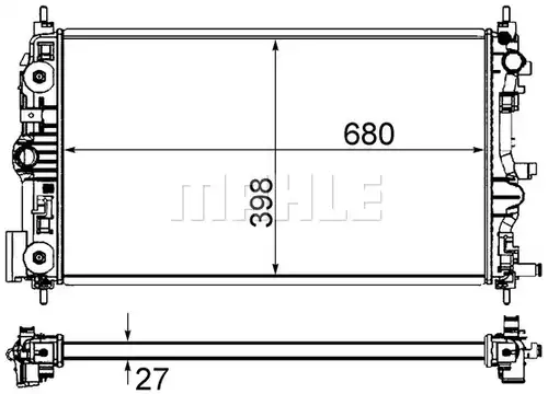 воден радиатор MAHLE CR 1238 000S