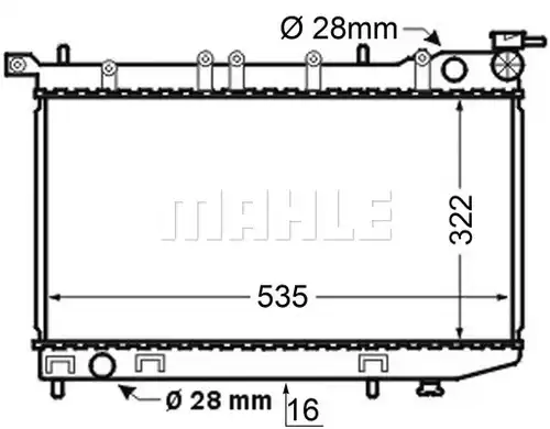 воден радиатор MAHLE CR 127 000S