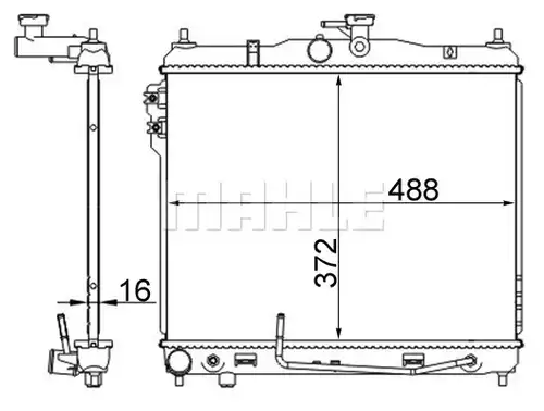 воден радиатор MAHLE CR 1278 000S