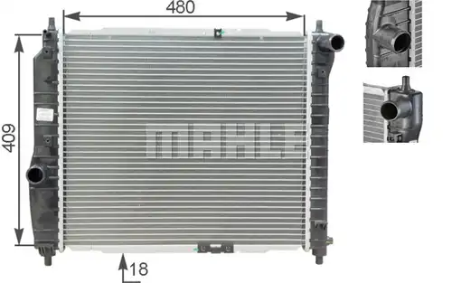воден радиатор MAHLE CR 1309 000S