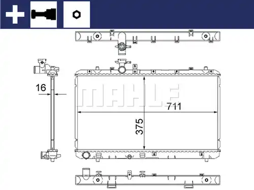 воден радиатор MAHLE CR 1314 000S