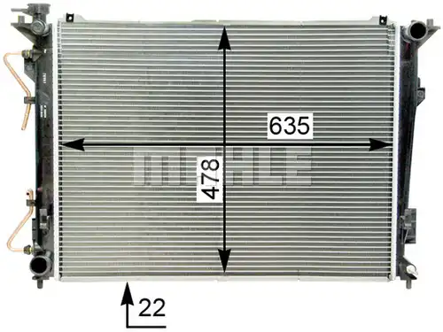 воден радиатор MAHLE CR 1338 000S