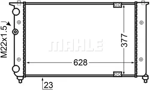 воден радиатор MAHLE CR 134 000S