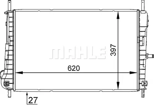 воден радиатор MAHLE CR 1347 000S