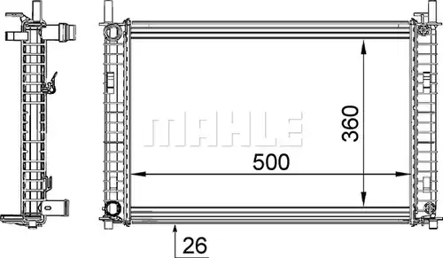 воден радиатор MAHLE CR 1356 000S
