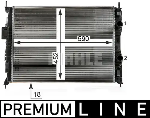 воден радиатор MAHLE CR 14 000P