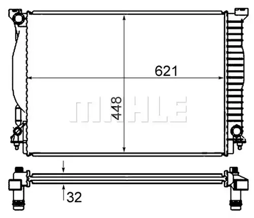 воден радиатор MAHLE CR 1420 000S