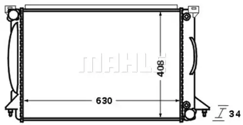 воден радиатор MAHLE CR 1422 000S