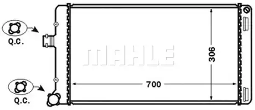 воден радиатор MAHLE CR 1445 000S