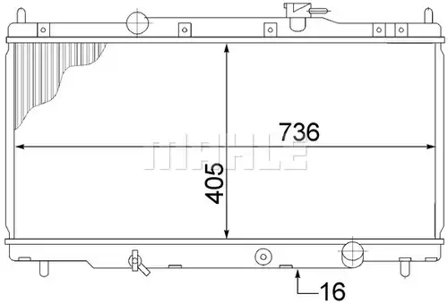 воден радиатор MAHLE CR 1459 000S