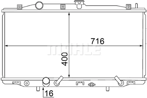 воден радиатор MAHLE CR 1462 000S