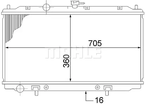 воден радиатор MAHLE CR 1486 000S