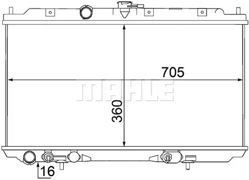 воден радиатор MAHLE CR 1488 000S