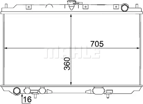 воден радиатор MAHLE CR 1489 000S