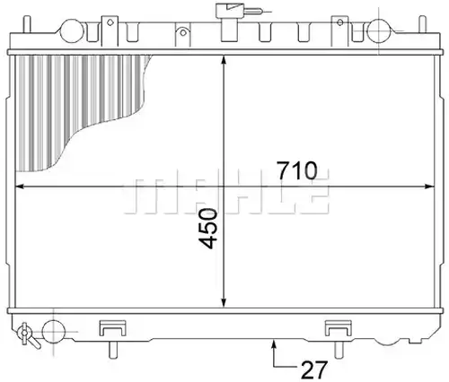воден радиатор MAHLE CR 1491 000S