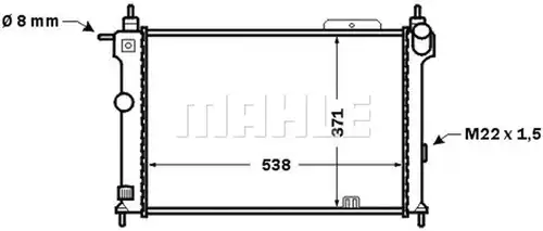 воден радиатор MAHLE CR 1493 000S