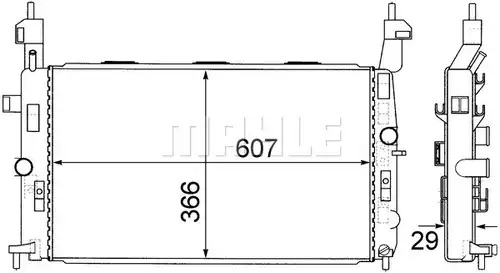 воден радиатор MAHLE CR 1498 000S