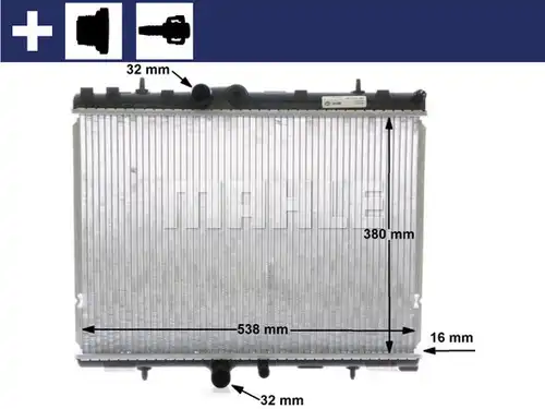 воден радиатор MAHLE CR 1501 000S