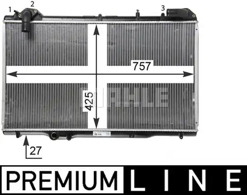 воден радиатор MAHLE CR 1503 000P